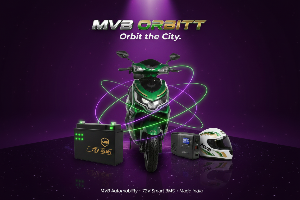 MVB ORBITT Electric Scooter Okinawa Style 12-12 Inch