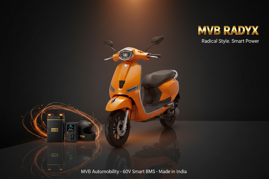 MVB RADYX Electric Scooter Square Light 10-10 Inch