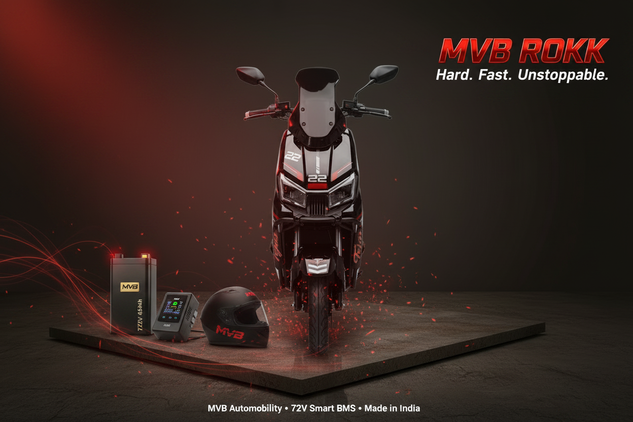MVB ROKK Electric Scooter 12-12 Inch