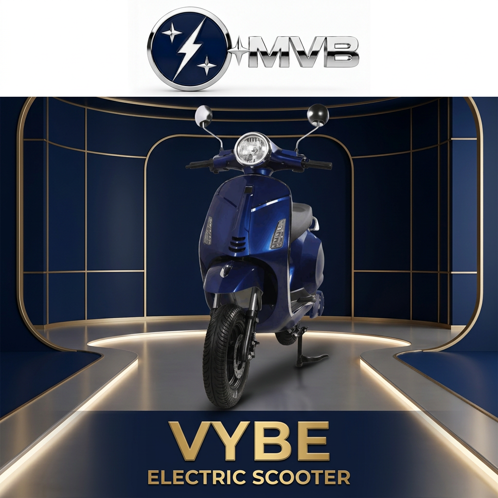 MVB VYBE navy-and-gold branded layout