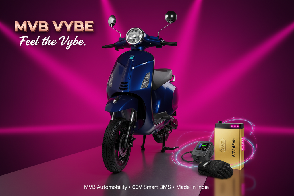 MVB VYBE Electric Scooter Vespa Round Light 10-10 Inch