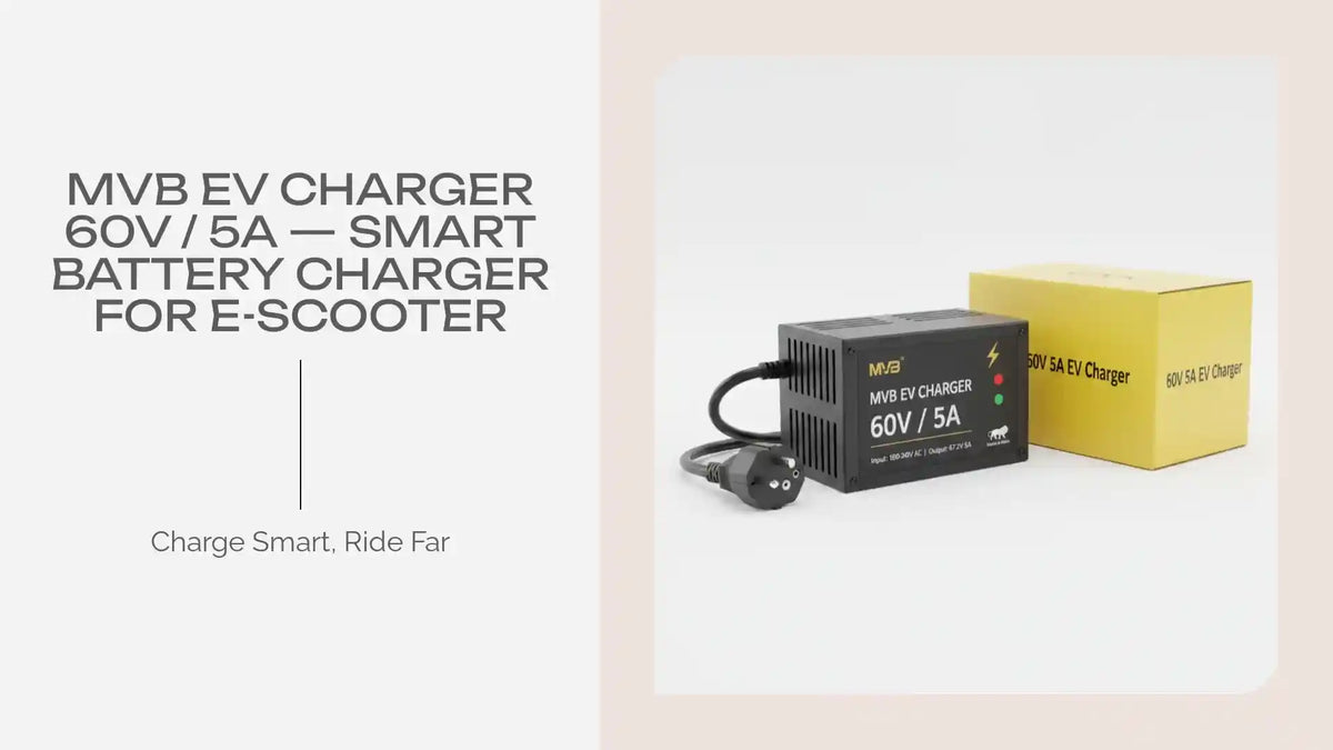 MVB EV Charger 60V / 5A &mdash; Smart Battery Charger for E-Scooter by@Outfy
