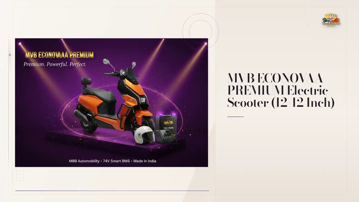 MVB ECONOVAA PREMIUM Electric Scooter (12-12 Inch) by@Outfy
